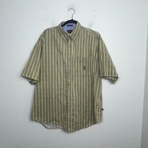 Bugle Boy Classics Shirt Mens XL Multicolor Striped Pure Cotton Button Down